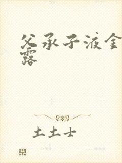 父承子液金银花露