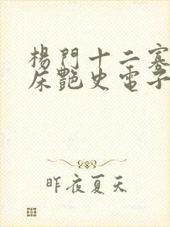 杨门十二寡妇肉床艳史电子书