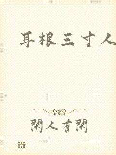 耳根三寸人间封面