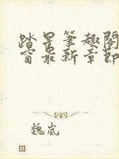 踏星笔趣阁无弹窗最新章节