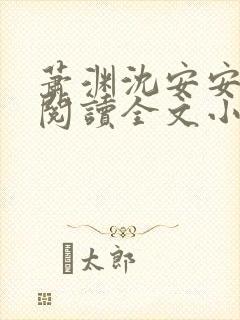 萧渊沈安安免费阅读全文小说