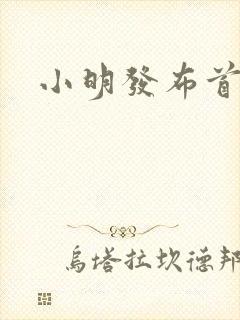 小明发布首页封面