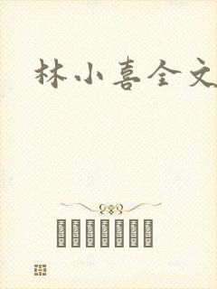 林小喜全文阅读封面