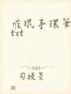 催眠手环笔趣阁txt