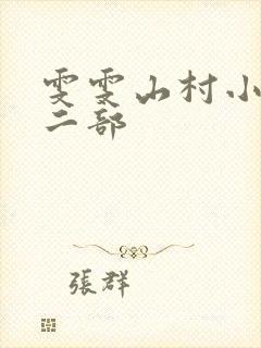 雯雯山村小说第二部封面