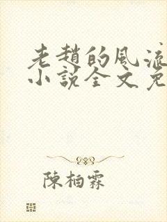 老赵的风流人生小说全文免费阅读