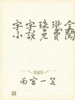 字字珠玑金银花小说免费阅读