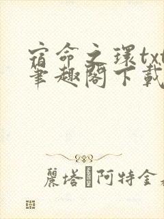 宿命之环txt笔趣阁下载