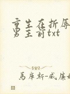重生在折辱清冷男主前txt