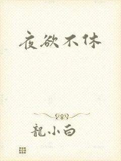 夜欲不休封面
