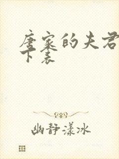 唐家的夫君们帘下衾封面