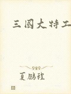 三国大特工封面