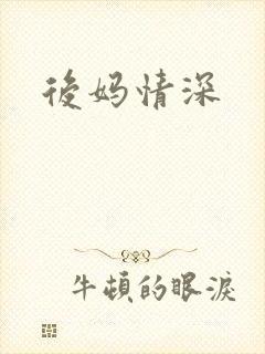 后妈情深封面