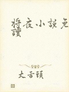 将夜小说免费阅读封面