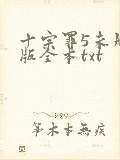 十宗罪5未删减版全本txt封面