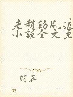 老赵的风流人生小说全文免费阅读