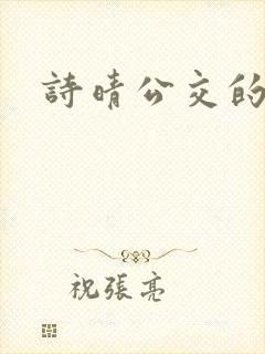 诗晴公交的小说