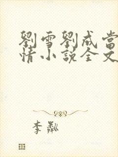 刘雪刘成当代爱情小说全文免费 笔趣