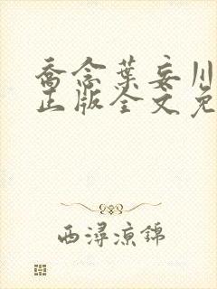 乔念叶妄川小说正版全文免费阅读