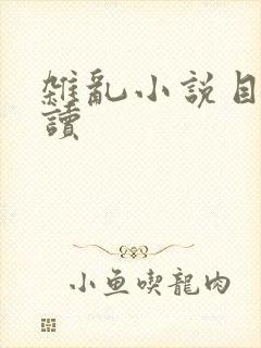 杂乱小说目录阅读