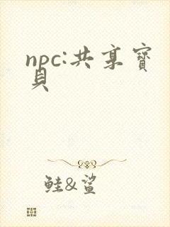 npc:共享宝贝封面