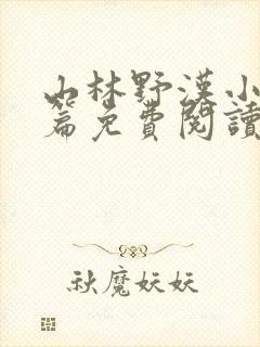 山林野汉小说全篇免费阅读