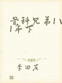 骨科兄弟1 V1年下封面