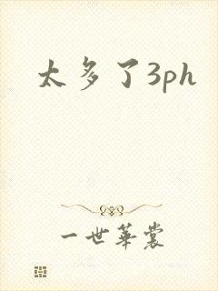 太多了3ph封面