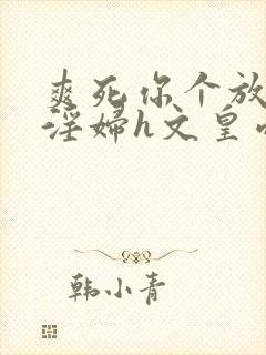 爽死你个放荡小淫妇h文皇帝