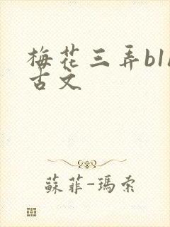 梅花三弄b1h古文封面