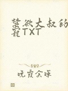 禁欲大叔的心尖宠TXT