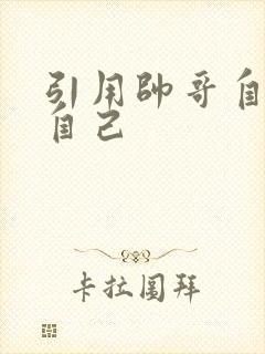 引用帅哥自己玩自己
