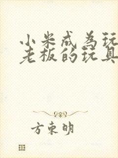 小米成为玩具店老板的玩具封面