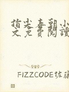 指尖春朝小说全文免费阅读笔趣阁