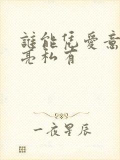 谁能凭爱意将月亮私有封面