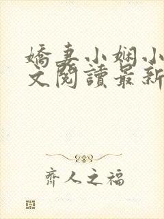 娇妻小娴小说全文阅读最新章节