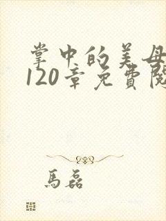 掌中的美母版主120章免费阅读封面