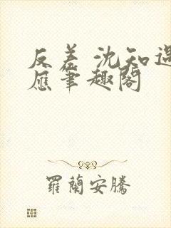 反差 沈知遇晏应笔趣阁