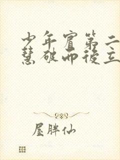 少年宾第二部珏慧破而后立