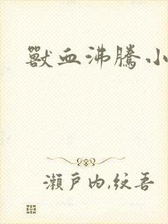 兽血沸腾小说封面