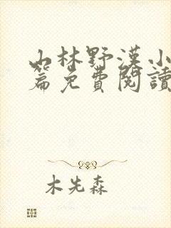 山林野汉小说全篇免费阅读