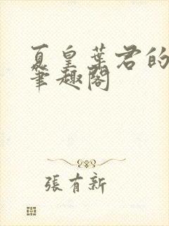 夏皇叶君的小说笔趣阁