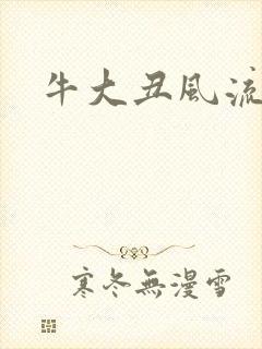 牛大丑风流记封面