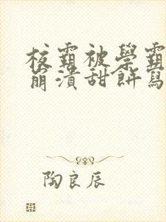 校霸被学霸玩到崩溃甜饼写手