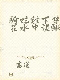 骑蛇难下双金银花水中泥鳅双男主