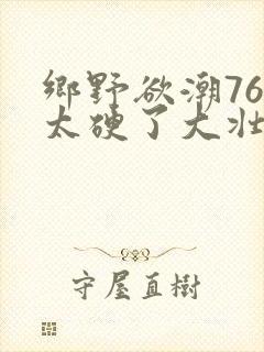乡野欲潮76章太硬了大壮下载