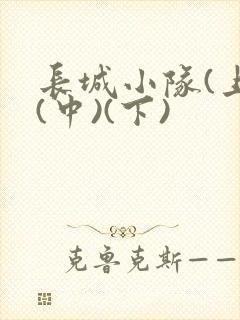 长城小队(上)(中)(下)