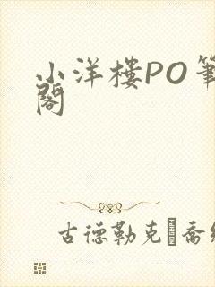 小洋楼PO笔趣阁