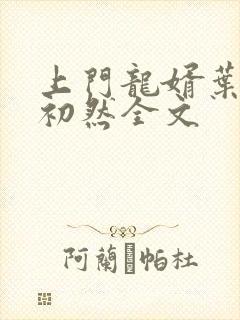 上门龙婿叶辰萧初然全文