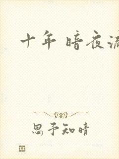 十年 暗夜流光
